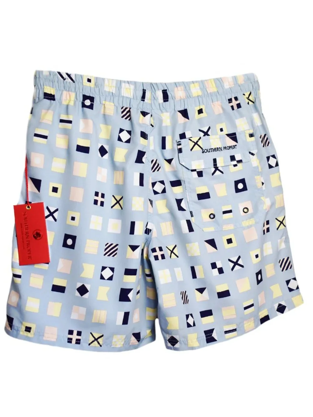 Southern Proper Men’s Shorts Nautical Design Boardshorts Swimwear Trunks Size M